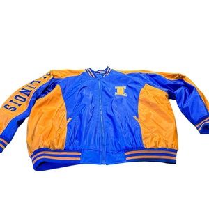 Vintage Steve & Barry's University of Illinois Fighting Illini Jacket  Men XXXL‎